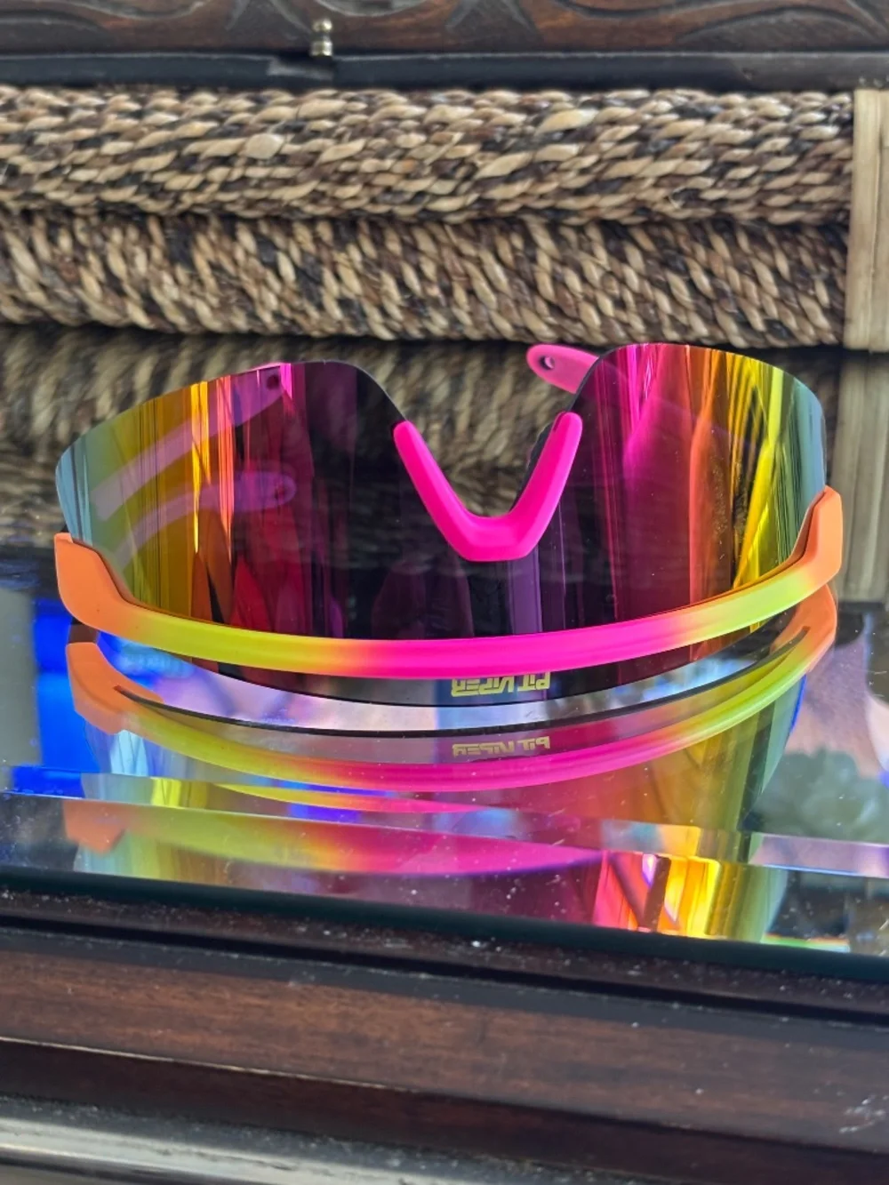 Pit Viper polarized women's rainbow sunglasses